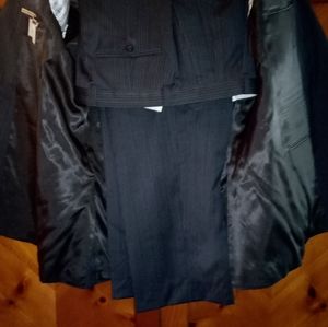 Barbary gray pinstripe suit